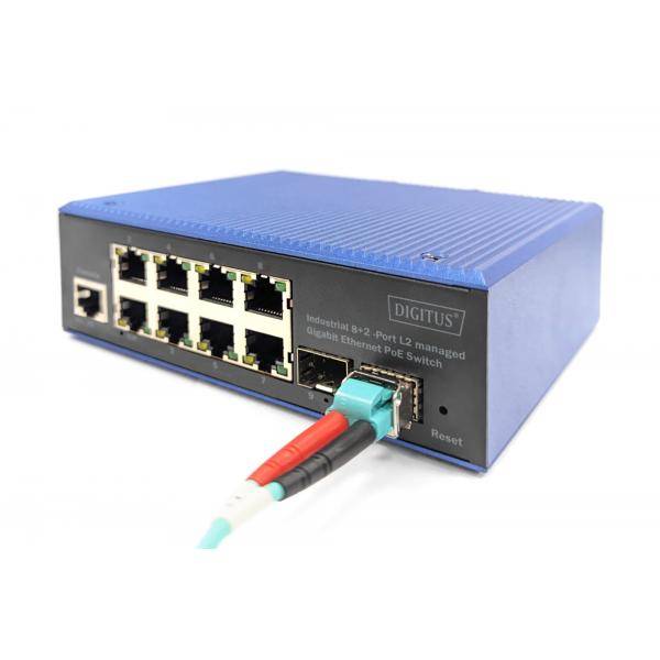 DIGITUS Switch 8+2-Port L2 managed Gigabit Ethernet PoE-1