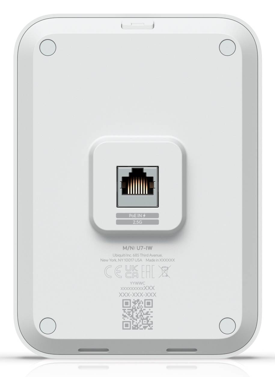 UBIQUITI ACCESS POINT U7-LITE WIRELESS UNIFI 1P RJ45 2.5 GbE WiFi 7/5/6 PoE 2.4G/5 2X2 MIMO - 200 CLIENTS-1