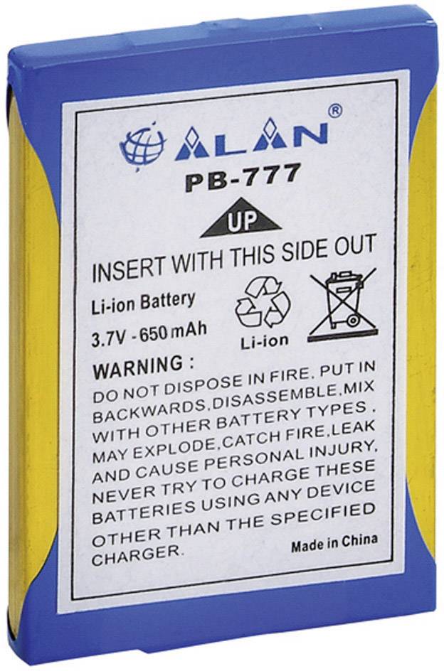 Midland Sostituisce la batteria originale (originale) PB-777 Batteria per ricetrasmittente 3.7 V 600 mAh-0