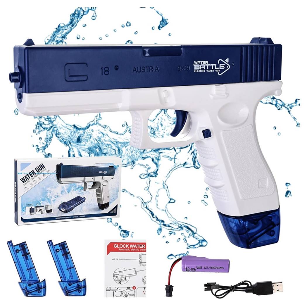 Pistola Ad Acqua Elettrica Giocattolo Per Bambini Potente Per Feste Spiaggia Estiva --0