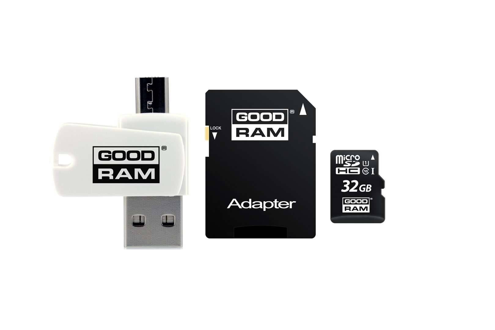 microSD 32GB CARD class 10 + adpter + card reader - blister-0