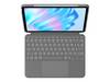 Logitech Combo Touch - custodia con tastiera e custodia Folio - con trackpad - retroilluminata - connettore Apple Smart