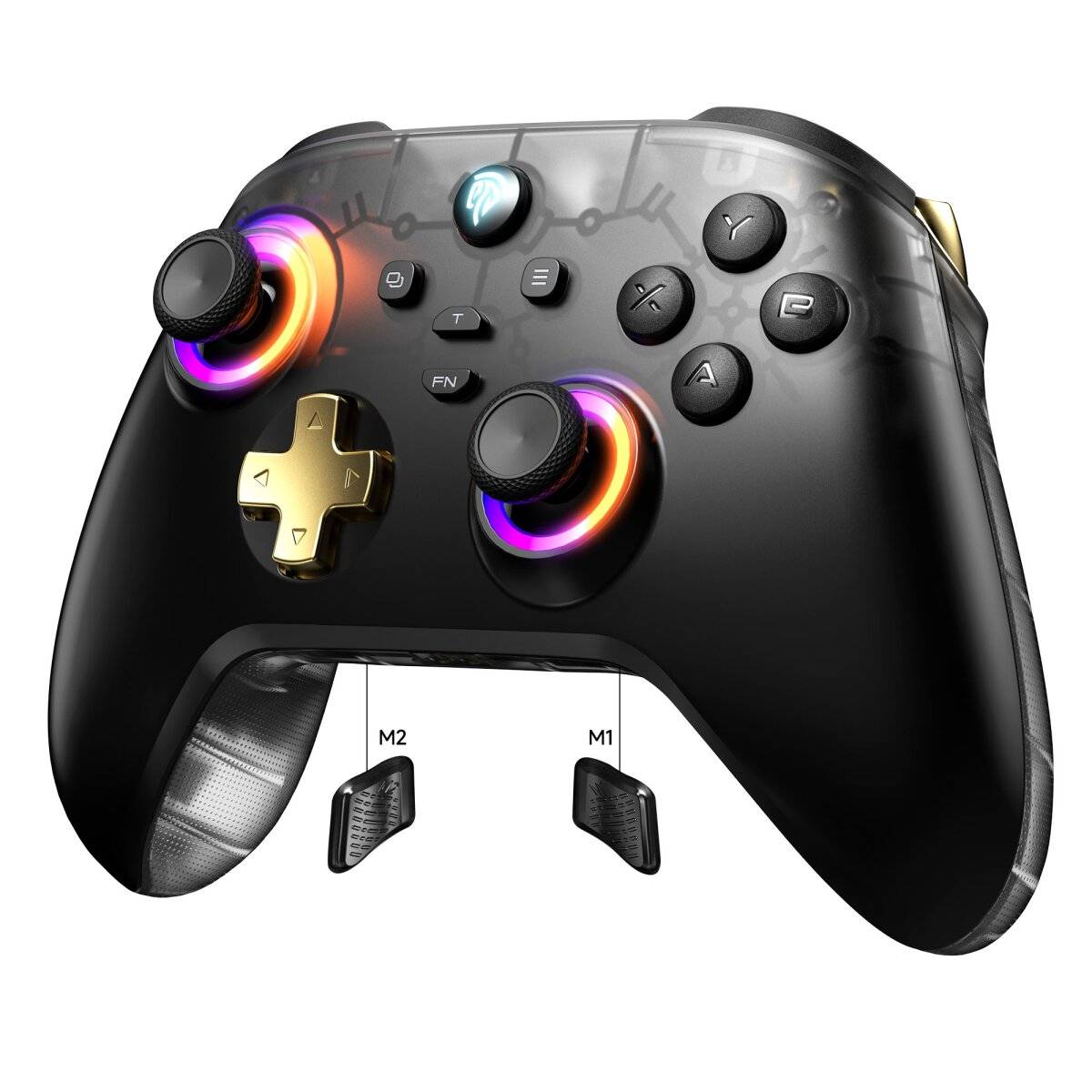 Controller di gioco multipiattaforma EasySMX D05 con stazione di ricarica, joystick ad effetto Hall e grilletti-4