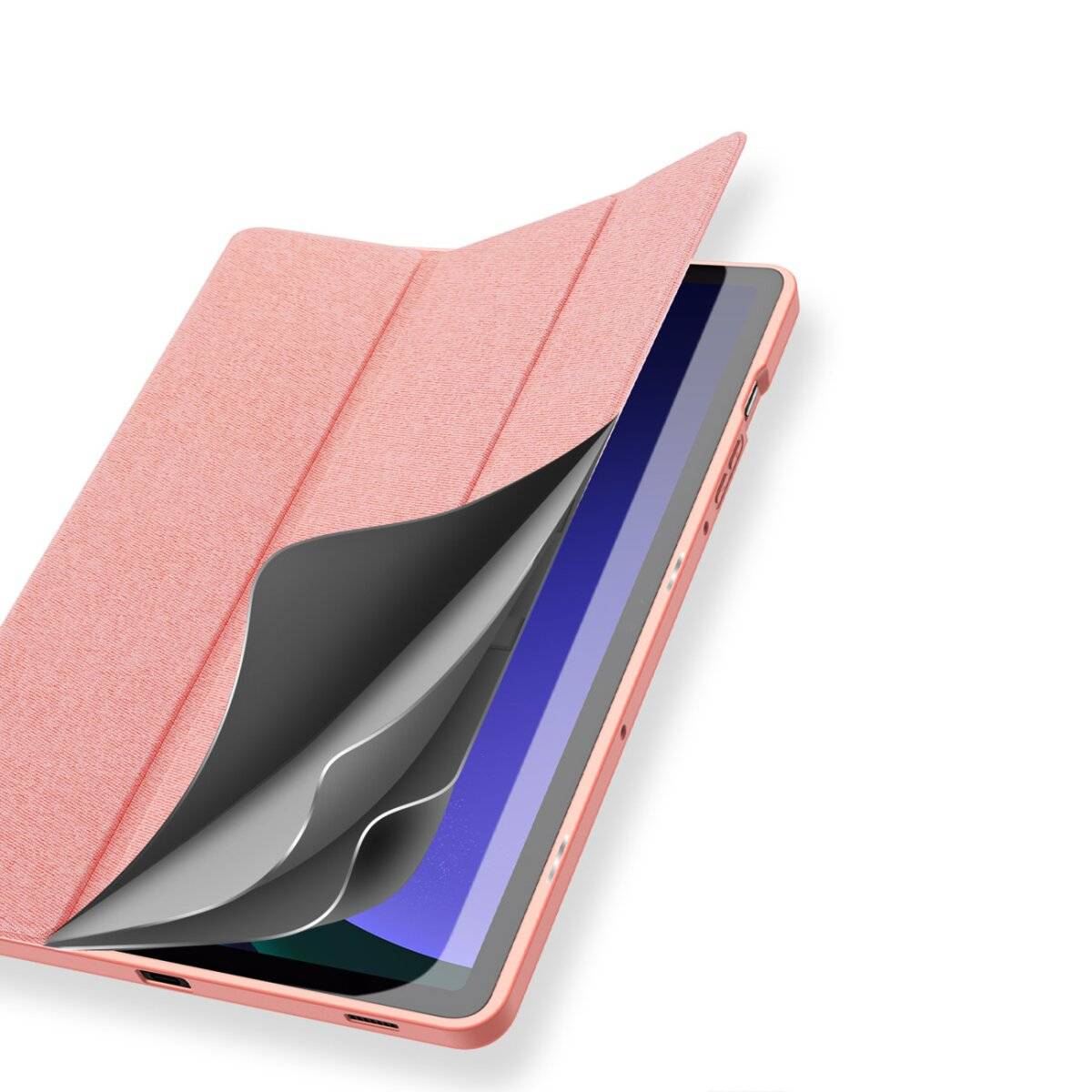Custodia per tablet Dux Ducis Domo Smart Sleep Case compatibile con Samsung Galaxy Tab S10 FE+ Rosa-1