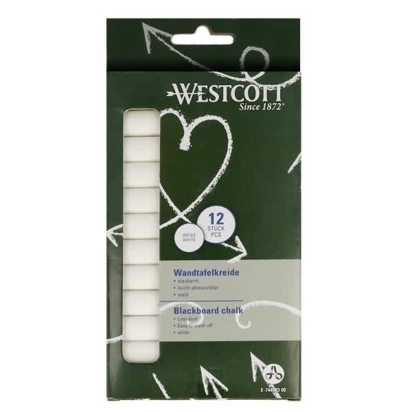 Gesso per lavagna Westcott 12 bianco-0