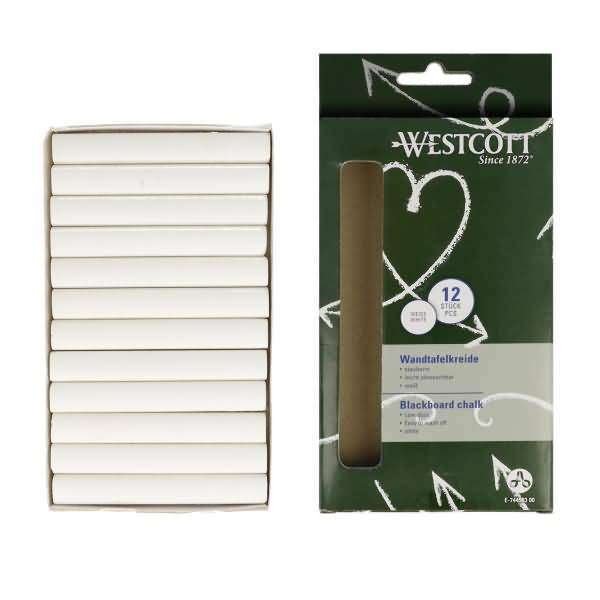 Gesso per lavagna Westcott 12 bianco-1