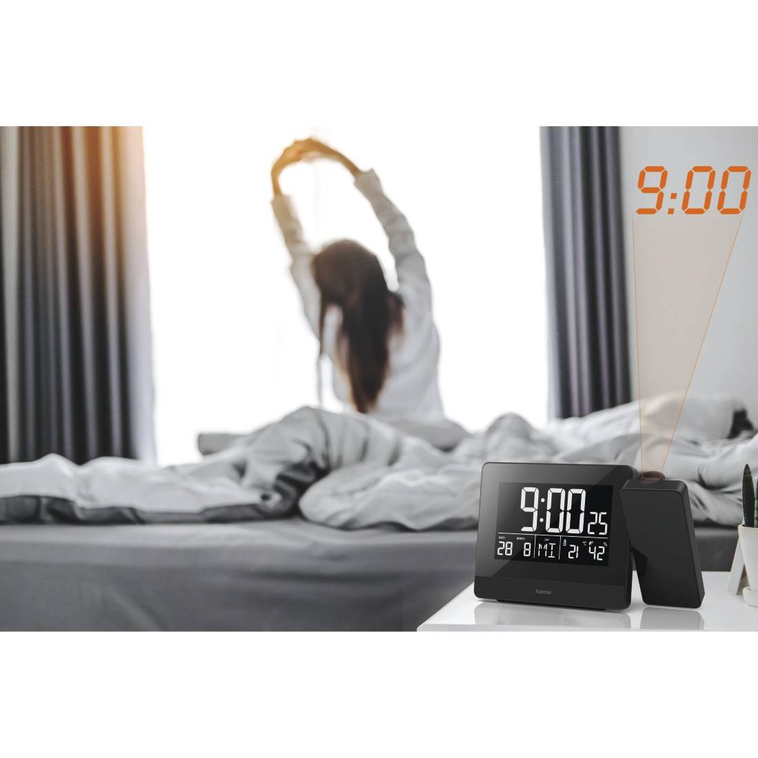 Hama Plus Charge Sveglia digitale Nero (Hama Plus Charge - alarmur - elektroni)-0