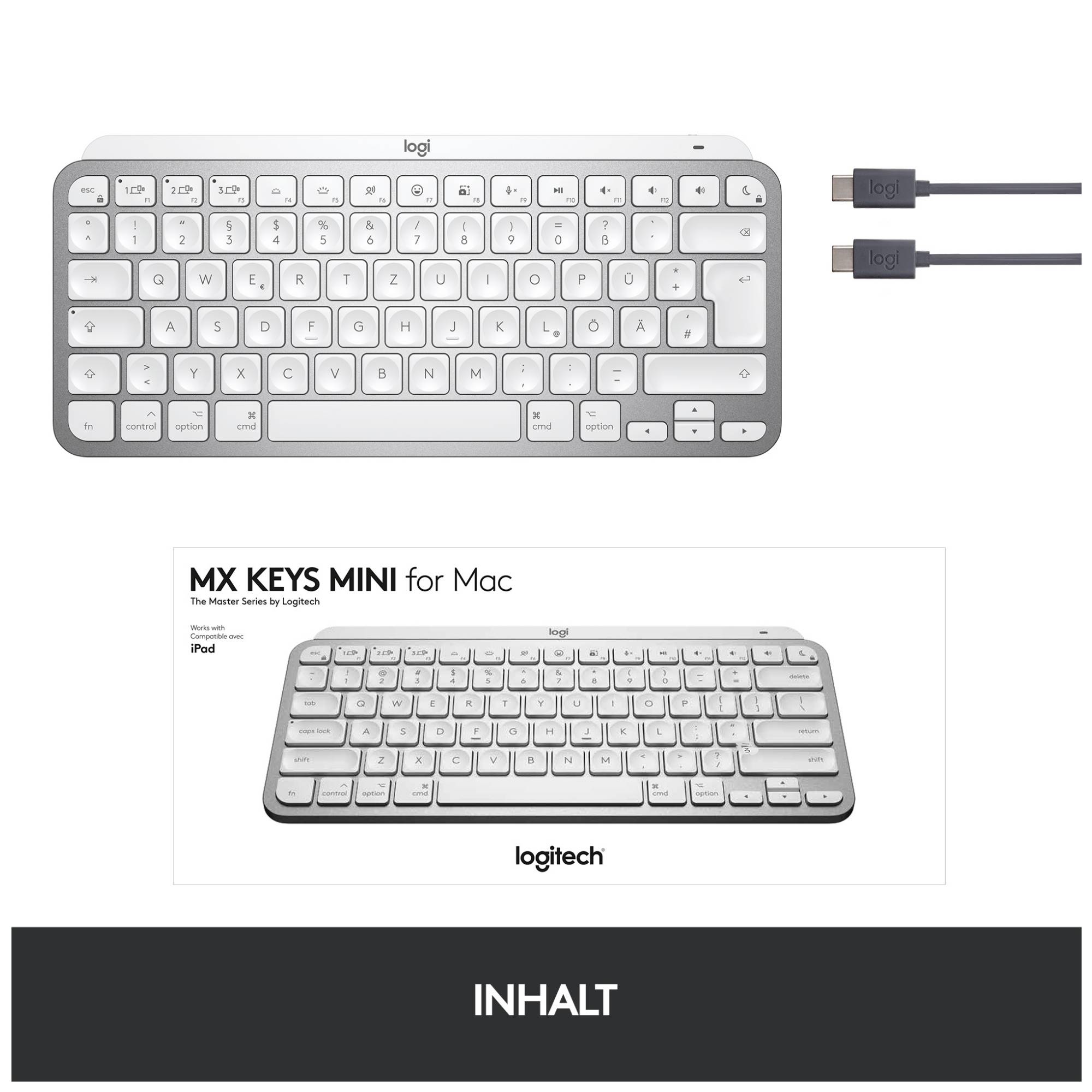 Logitech MX Keys Mini for Mac - Tastatur - hinterleuchtet-4