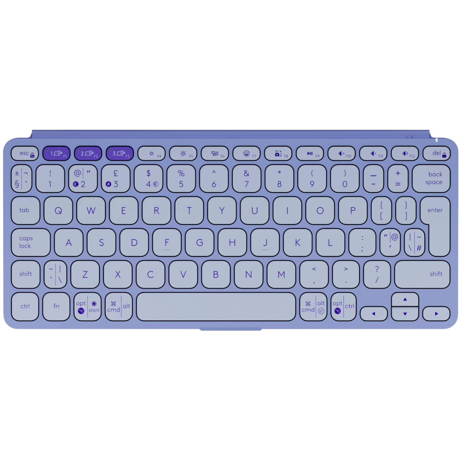 Logitech 920-012986 tastiera Universale Bluetooth QWERTY US International Lillà (KEYS-TO-GO 2)-3