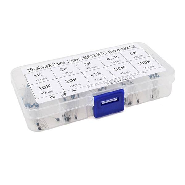 Box plastico con 100 termistori NTC da 1K a 100K-1