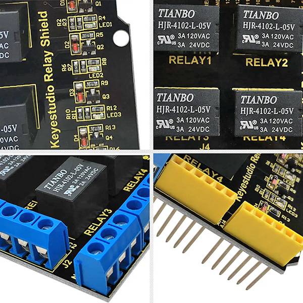Shield per Arduino con 4 Relè-3