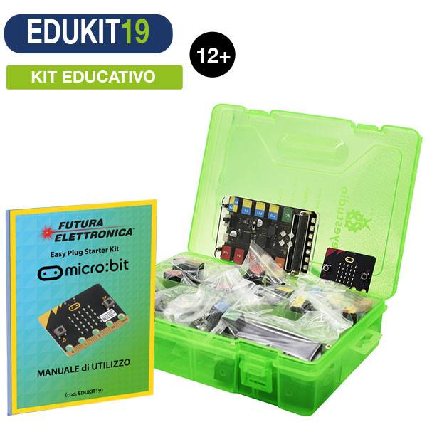 STEM – Kit Easy Plug con micro:bit, sensori e guida in italiano