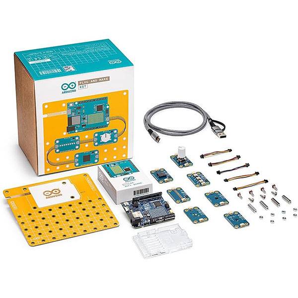 Kit Plug and Make: Arduino UNO R4 WiFi con Moduli Modulino®-1