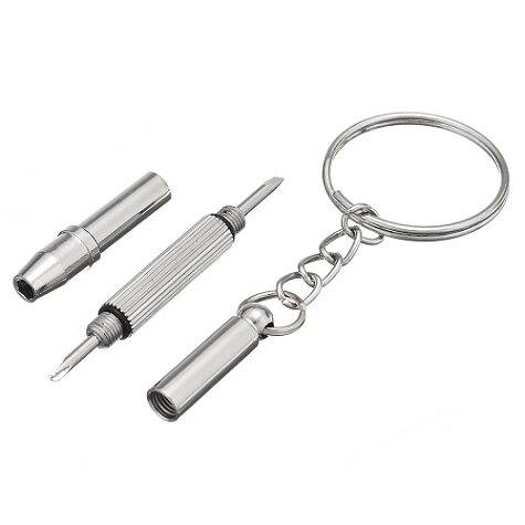 Kit di riparazione per occhiali e orologi con strumenti di precisione, viti e naselli-2