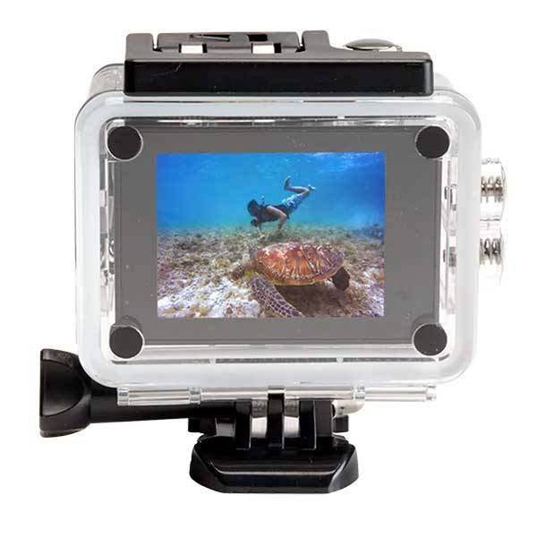 Action Camera 4K Wi-Fi con display LCD e custodia subacquea 40 metri-3