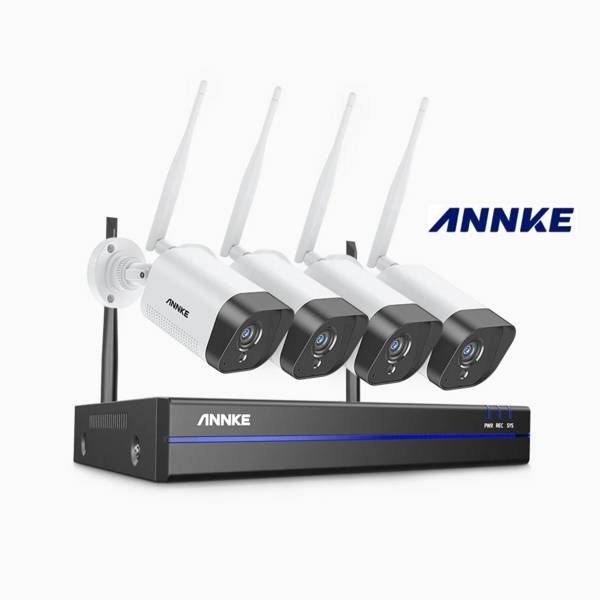 Kit Videosorveglianza Wireless PRO 8 Canali con 4 Telecamere 5 MPx