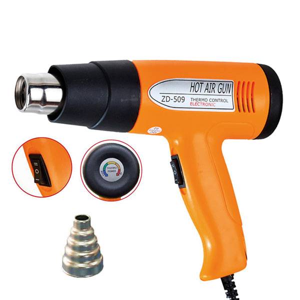 Pistola ad aria calda 1500W con temperatura regolabile-2