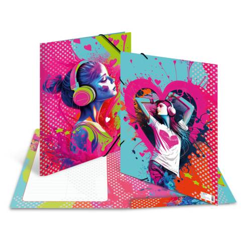 HERMA Sammelmappen A3 Karton Music Girl - A3 (19577)-0