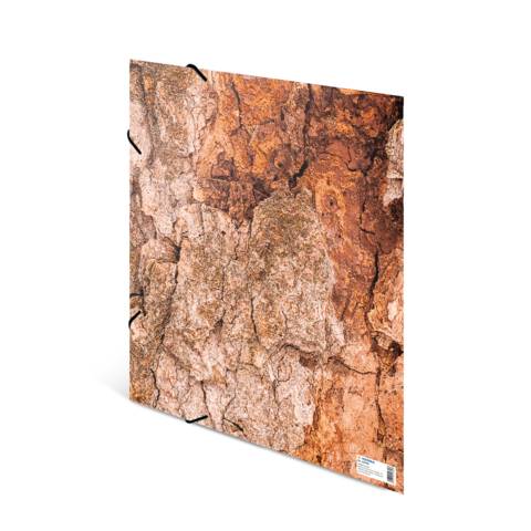 HERMA Eckspannermappe "Nature", DIN A3, Karton, Wood aus stabilem Karton, fühlbar veredelte Oberfläche, - 1 Stück (19790-3