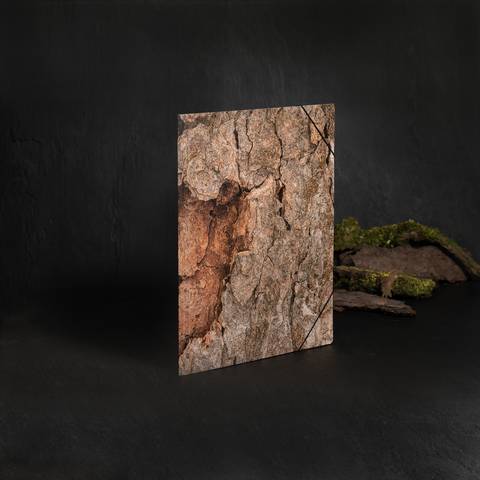HERMA Eckspannermappe "Nature", DIN A3, Karton, Wood aus stabilem Karton, fühlbar veredelte Oberfläche, - 1 Stück (19790-4