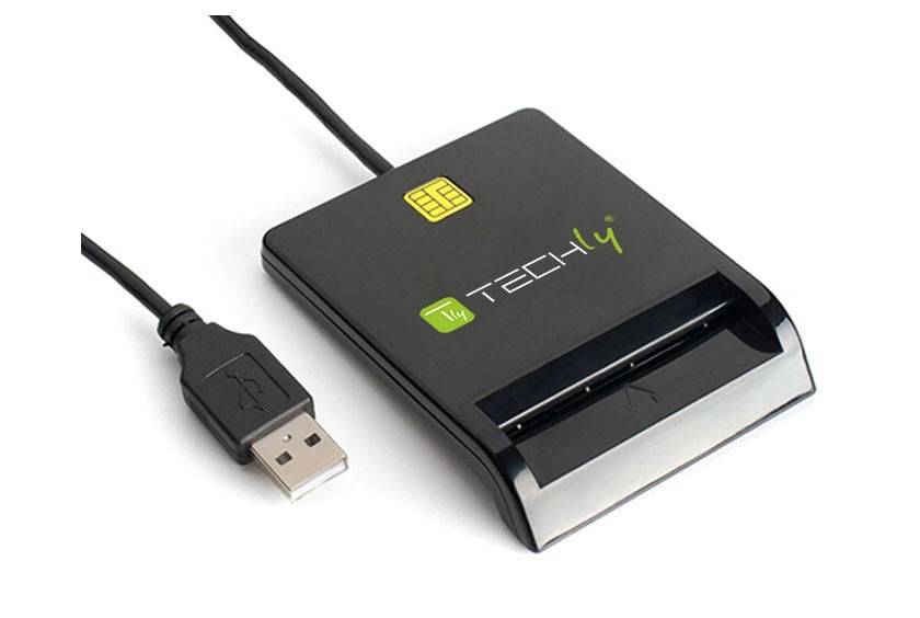 Lettore di Smart Card USB Esterno Nero-2