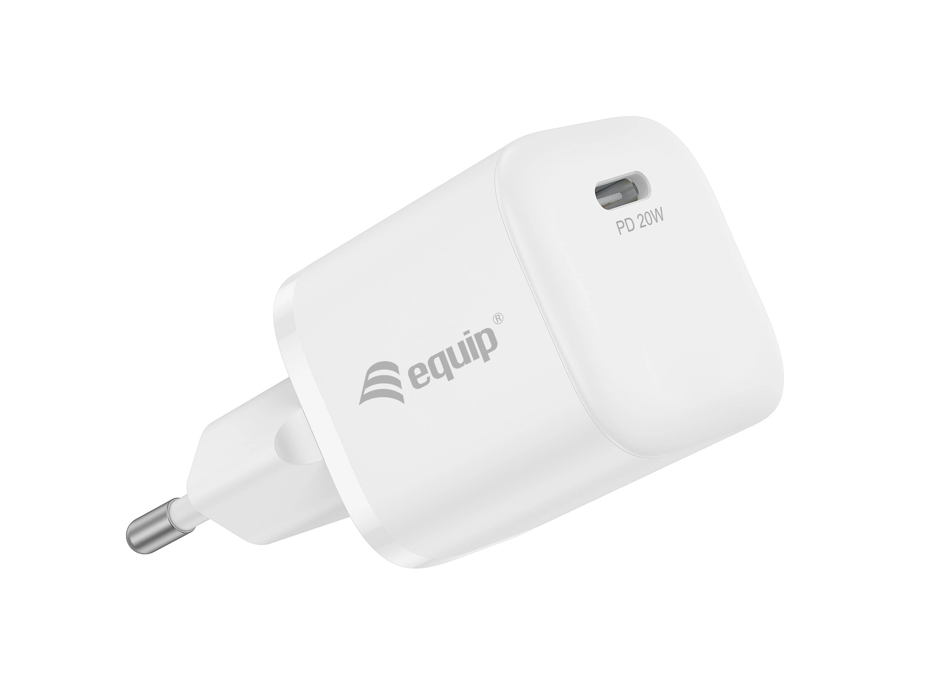 Equip 245520 Caricabatterie per dispositivi mobili Smartphone, Tablet Bianco AC Interno-0