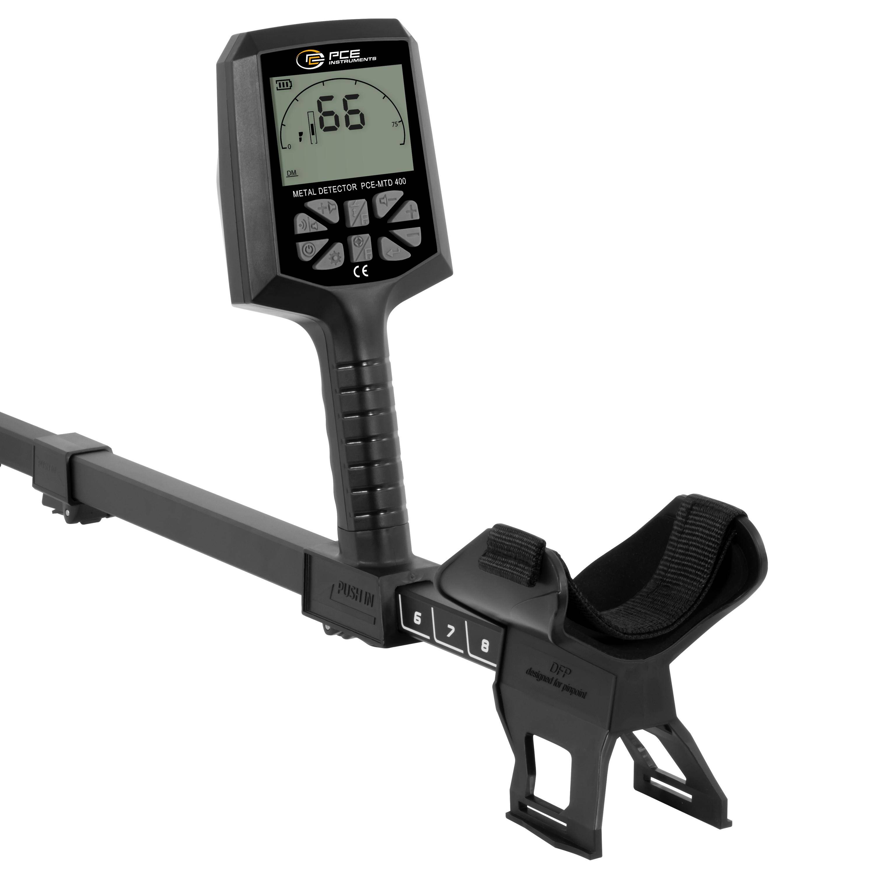 PCE Instruments PCE-MTD 400 Metal detector Profondità di rilevamento (max.) 500 cm digitale (LCD) PCE-MTD 400-2