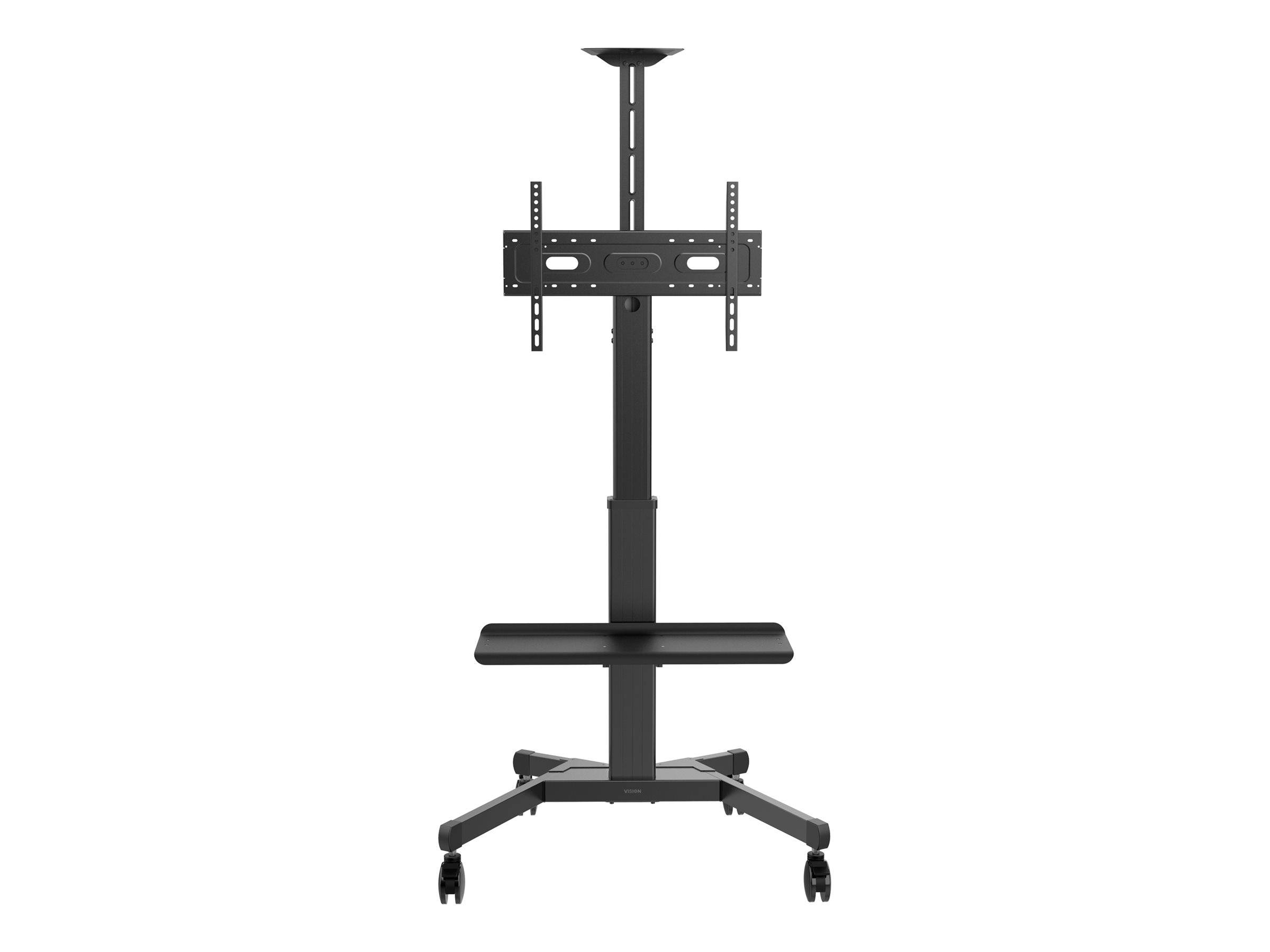 Vision X-Series VFM-F22 - Carrello - regolabile in altezza - per display LCD - acciaio Alluminio - nero opaco - dimensio-0