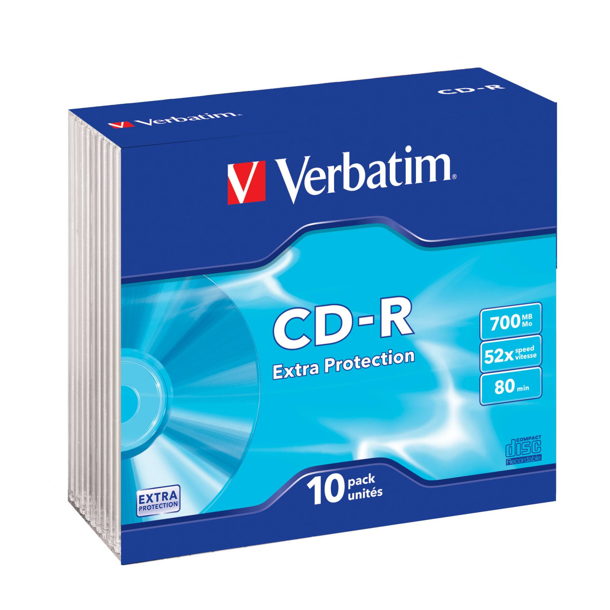 Cd-r 80 min. 700 mb Verbatim slim case-2