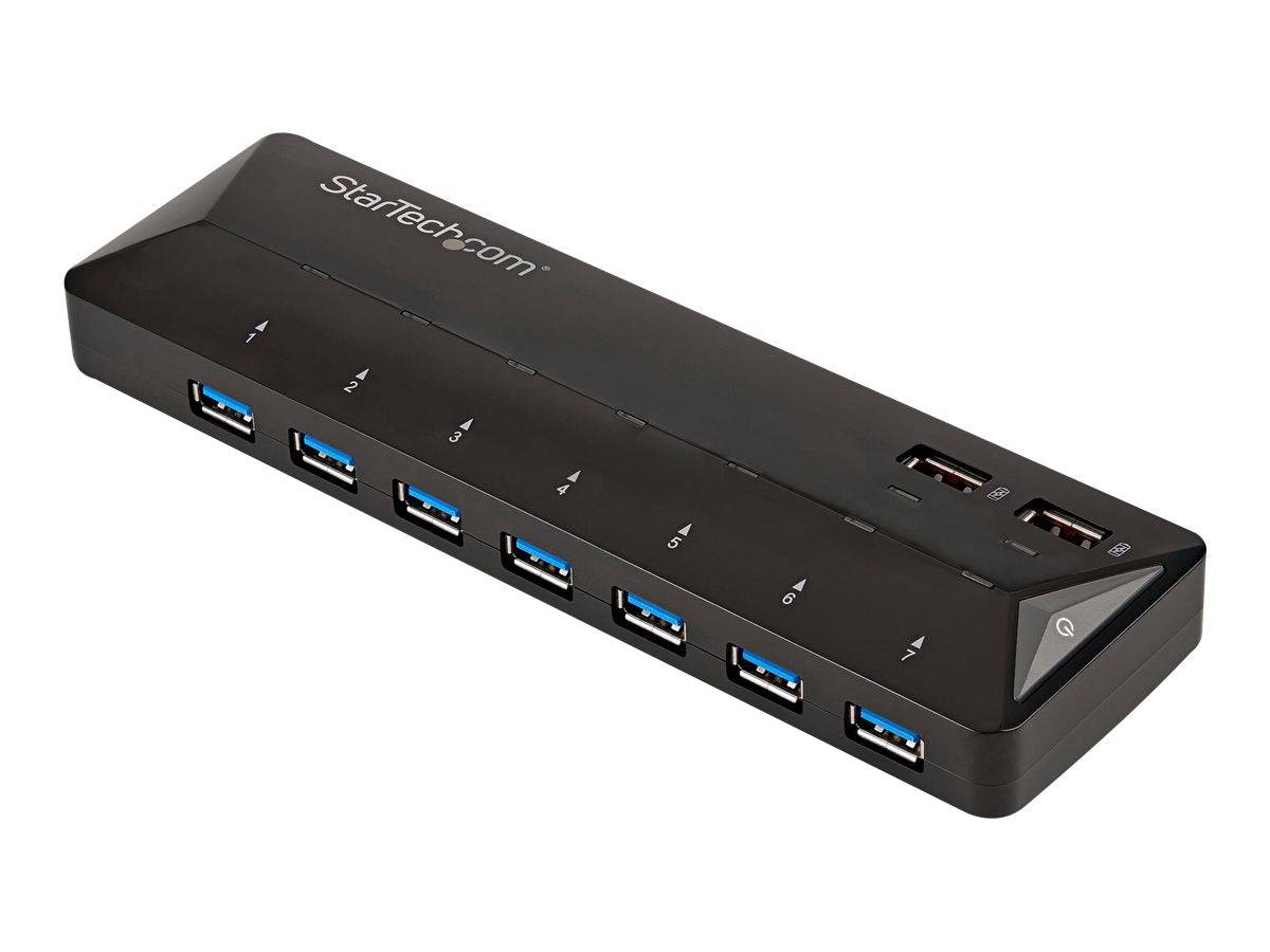 StarTech.com Hub USB 3.0 a 7 Porte con Porte di Ricarica Dedicate - 2 Porte x 2,4 Amp (ST93007U2C)