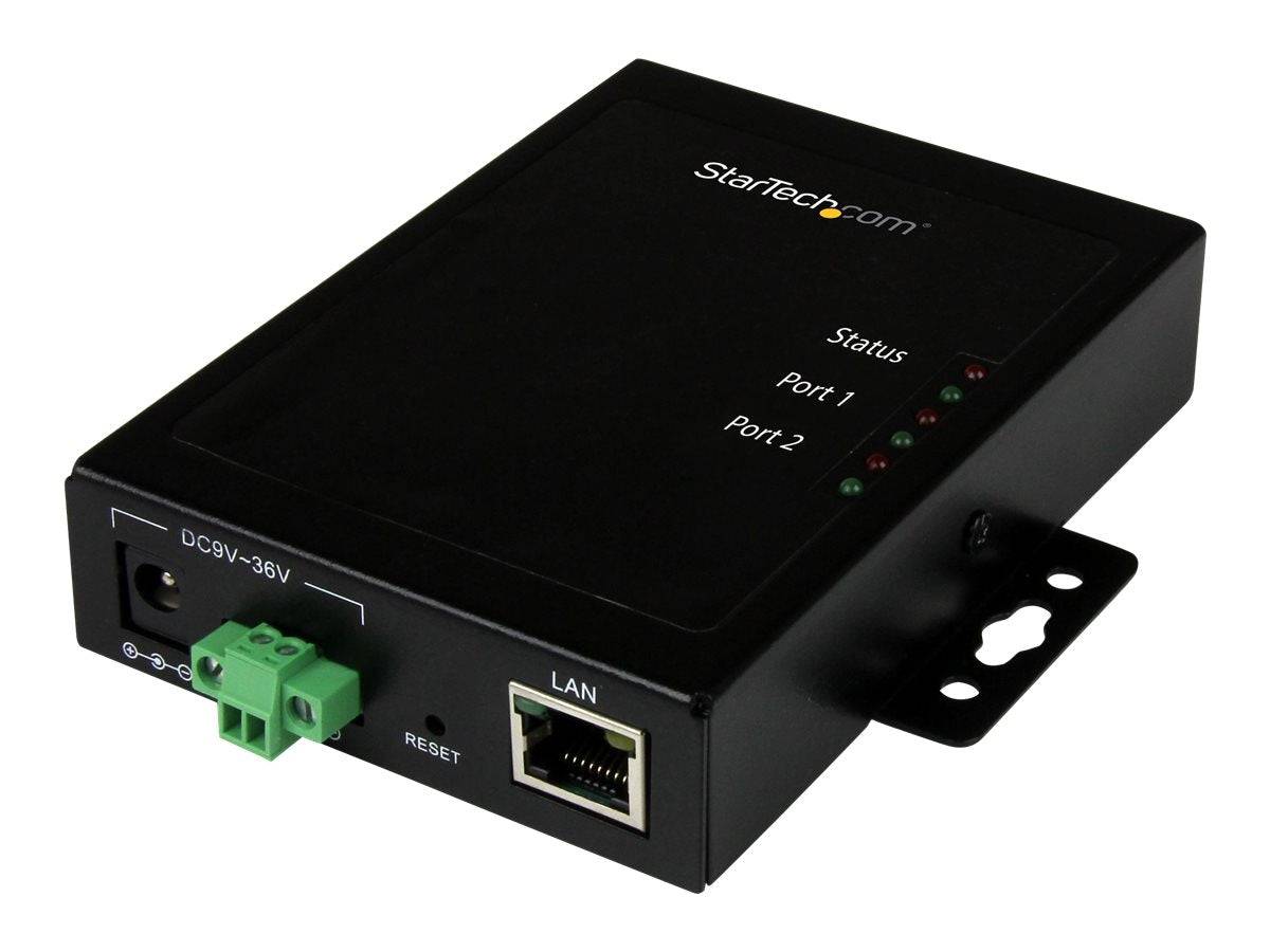 StarTech.com Server per dispositivi Seriali a Ethernet IP a 2 porte - RS232 - Montabile e in Metallo-0
