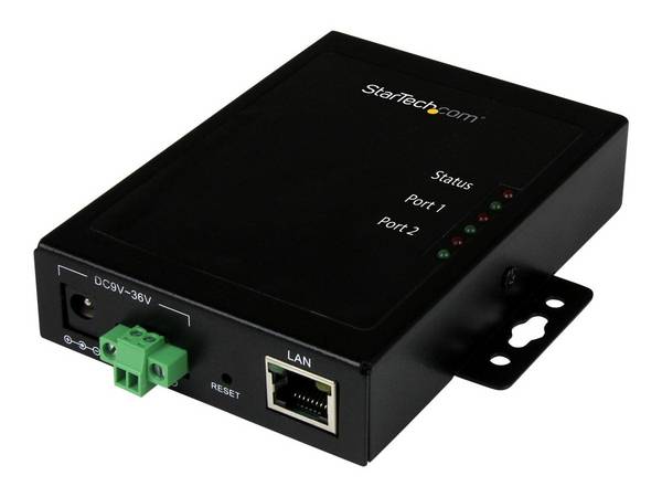 StarTech.com Server per dispositivi Seriali a Ethernet IP a 2 porte - RS232 - Montabile e in Metallo