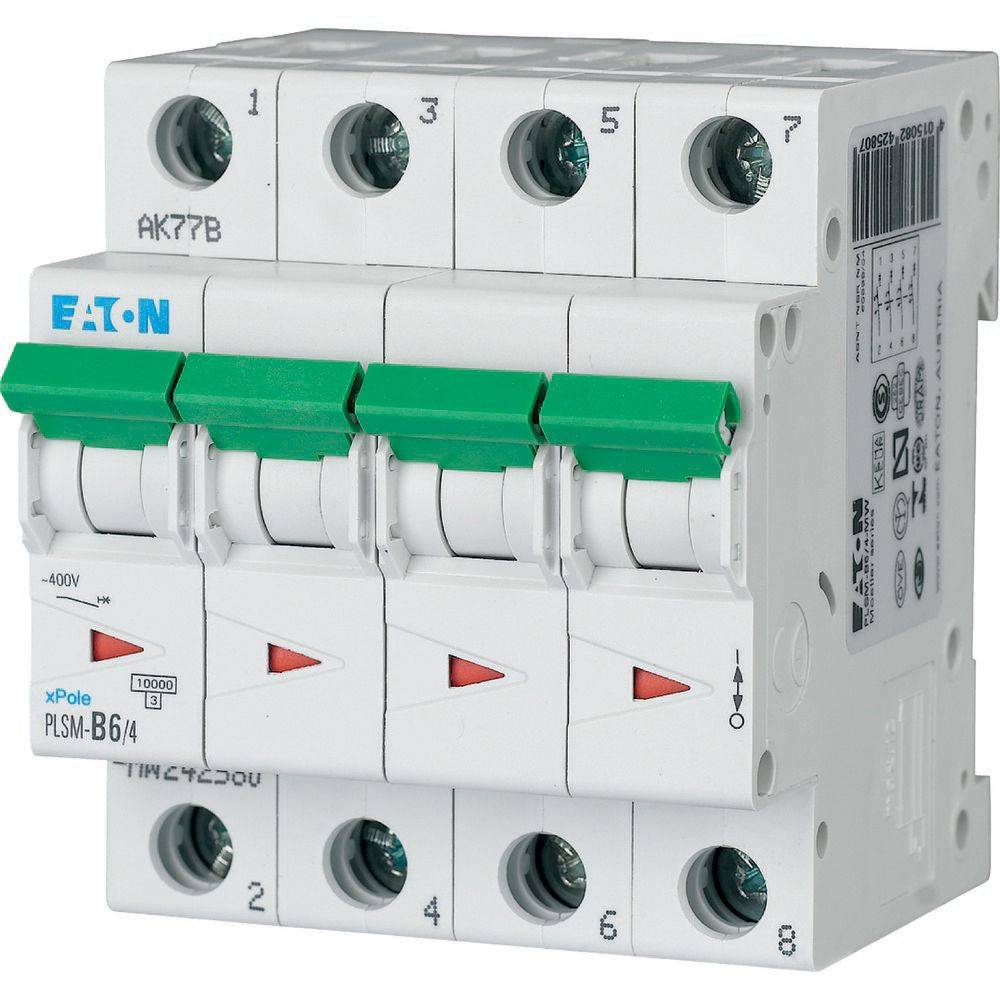 PLSM-C6/4 INT. MAGNETOTERMICO 10KA 4P C 6A-0