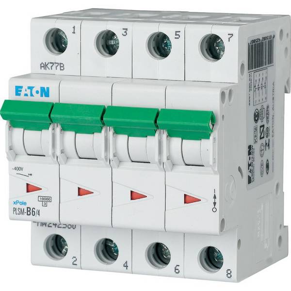 PLSM-C6/4 INT. MAGNETOTERMICO 10KA 4P C 6A