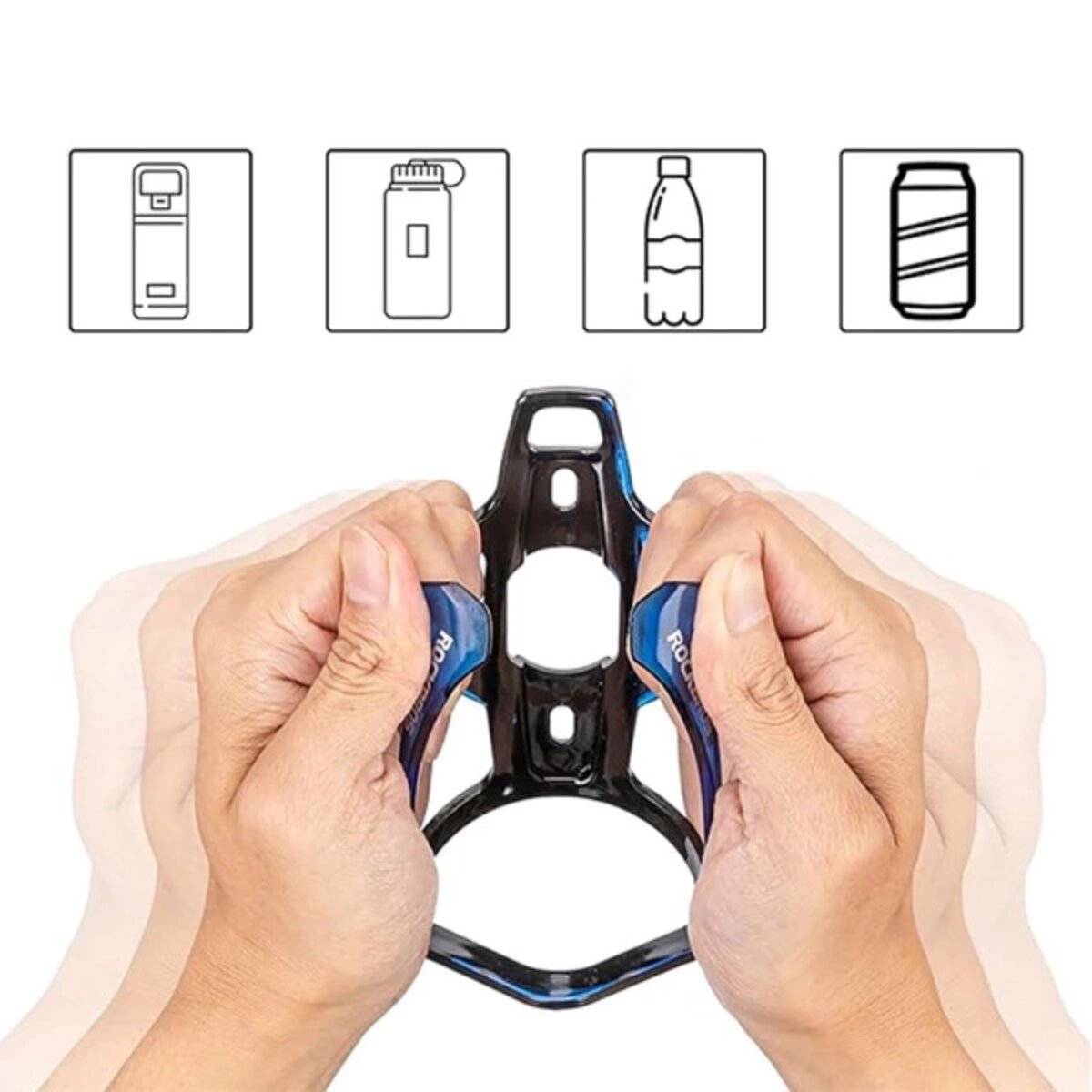Portabottiglie da bicicletta Rockbros FK338 nero, blu-3