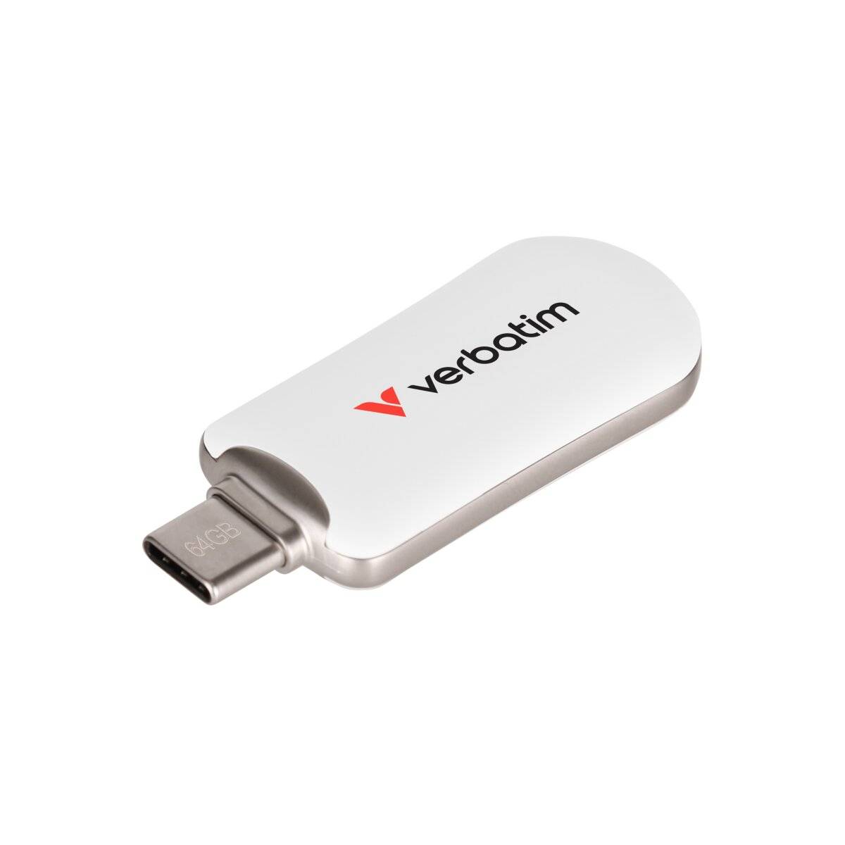 Chiavetta USB Verbatim Plectra con connessione Type-C: pratica chiavetta dati per ogni applicazione Bianco 256 GB-0