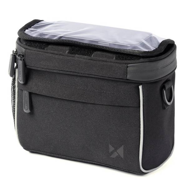 Wozinsky borsa da manubrio per bicicletta borsa a tracolla per bicicletta nera (WBHBB-01)