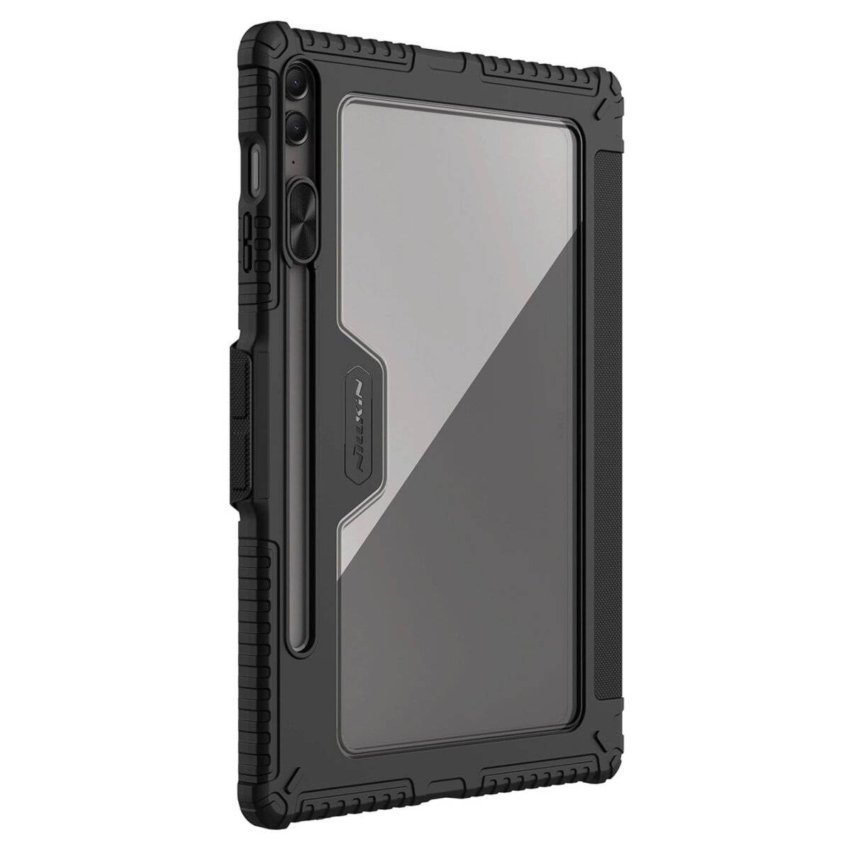 Custodia in pelle Pro Case compatibile con Samsung Galaxy Tab S9 FE+ - nera-0