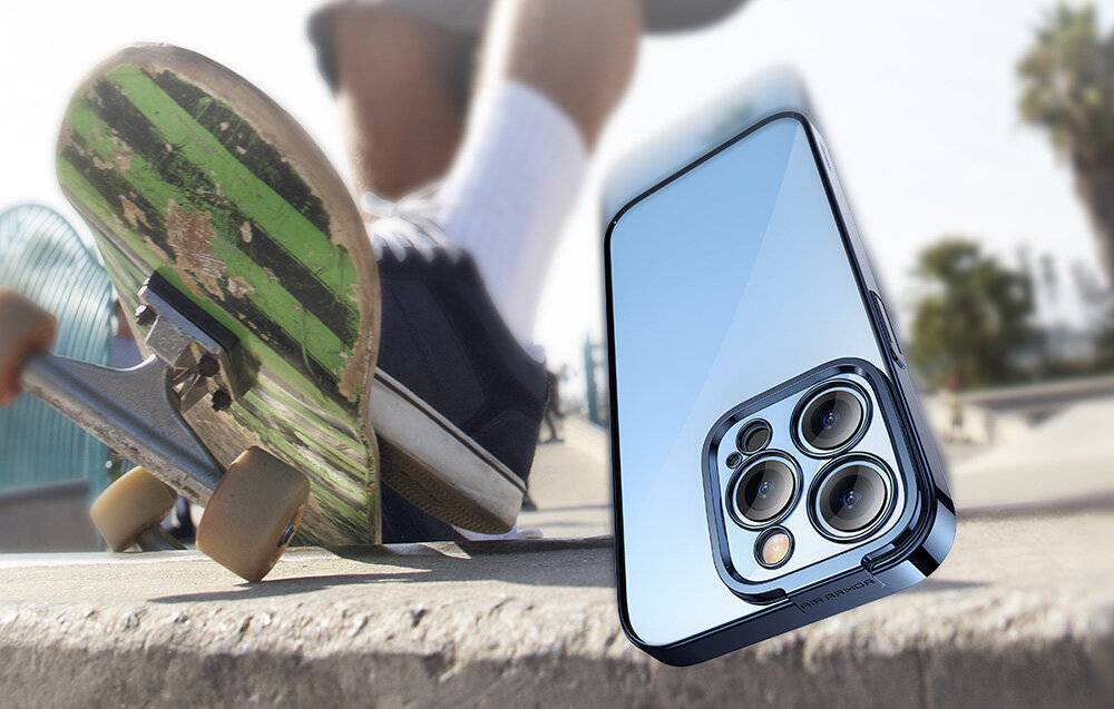 Immagine premio per Baseus - ARMC021303 - Baseus Glitter Schutzset Transparentes Etui e gehärtetes Vetro per iPhone 14 Pro (blu)