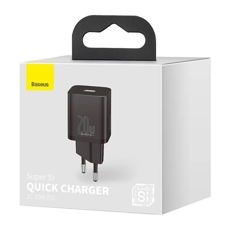 Immagine simbolo per Baseus - CCSUP-B01 - Wall Quick Charger Super Si 20W USB-C QC3.0 PD, Black