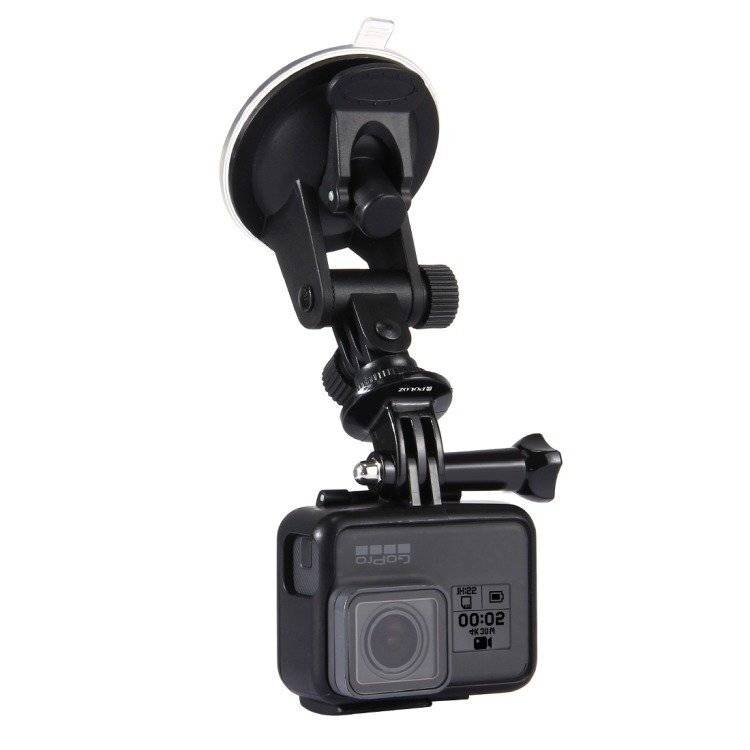 Puluz - PU51 - Puluz-Autoscheibenhalterung per Action cam (einschließlich Osmo Action 5 Pro, Insta360 X5)-1