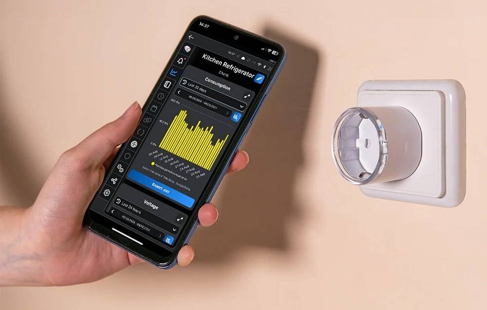 Immagine premio per Shelly Plug S Gen3 MTR Black Presa Smart Matter con Misurazione Energia, Wi-Fi e Bluetooth