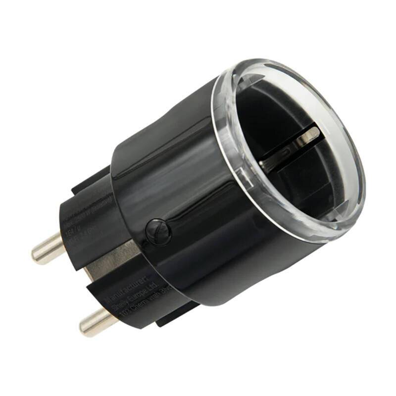Shelly Plug S Gen3 MTR Black Presa Smart Matter con Misurazione Energia, Wi-Fi e Bluetooth-0