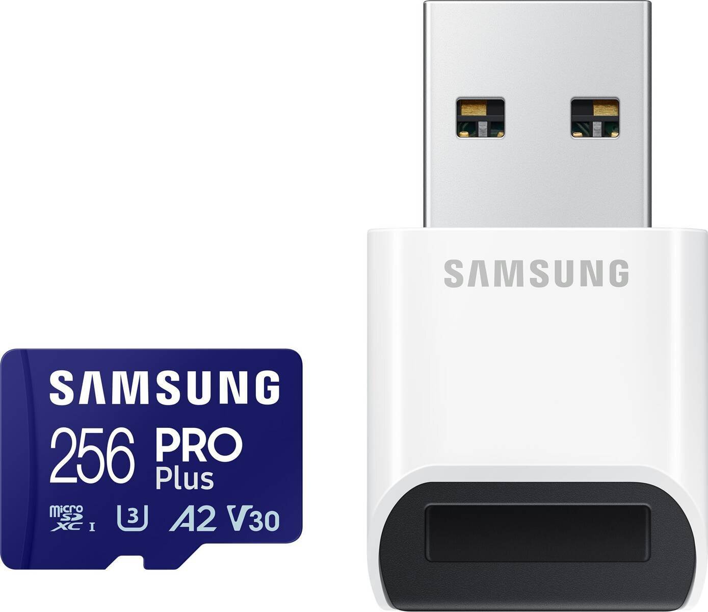 Samsung PRO Plus 256 GB microSDXC-Speicherkarte (2023) mit USB-Adapter-2