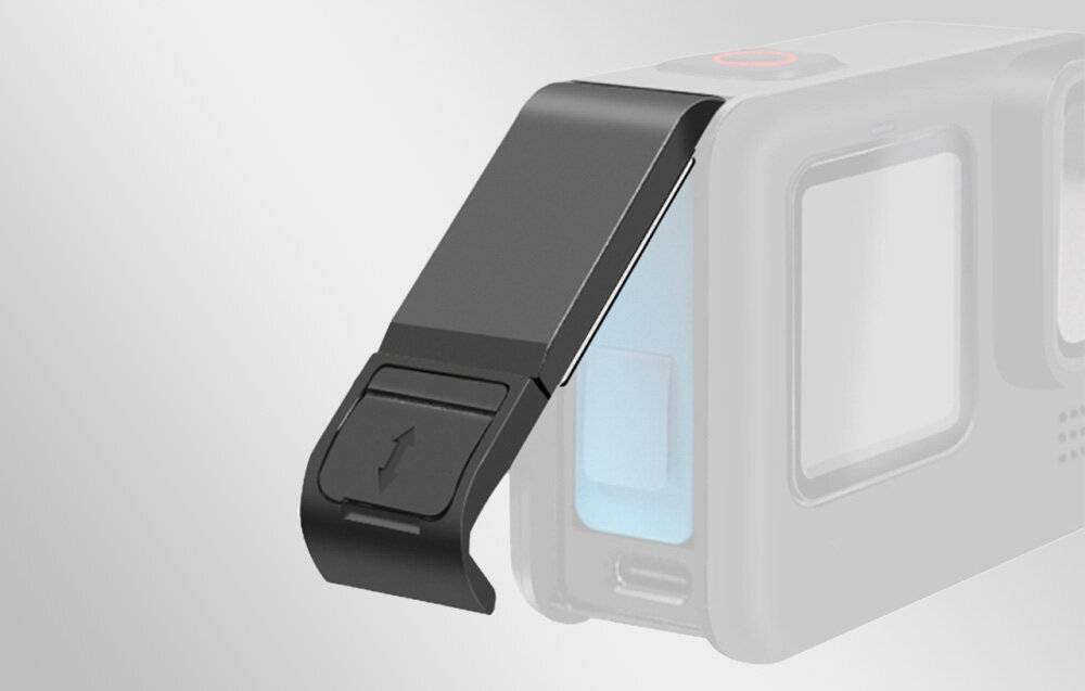 Puluz - PU542B - PULUZ Plastica-Batteriefachdeckel per GoPro Hero 9/10/11/12/13 Kamera (nero)-1