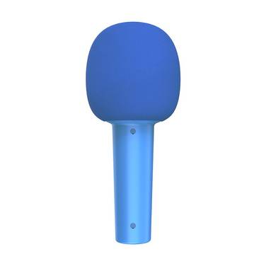 Microfono karaoke wireless Qware con Bluetooth e altoparlante Blu