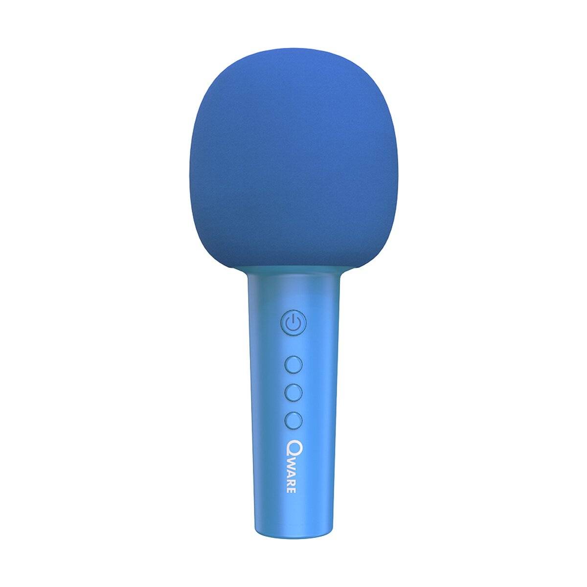 Microfono karaoke wireless Qware con Bluetooth e altoparlante Blu-2