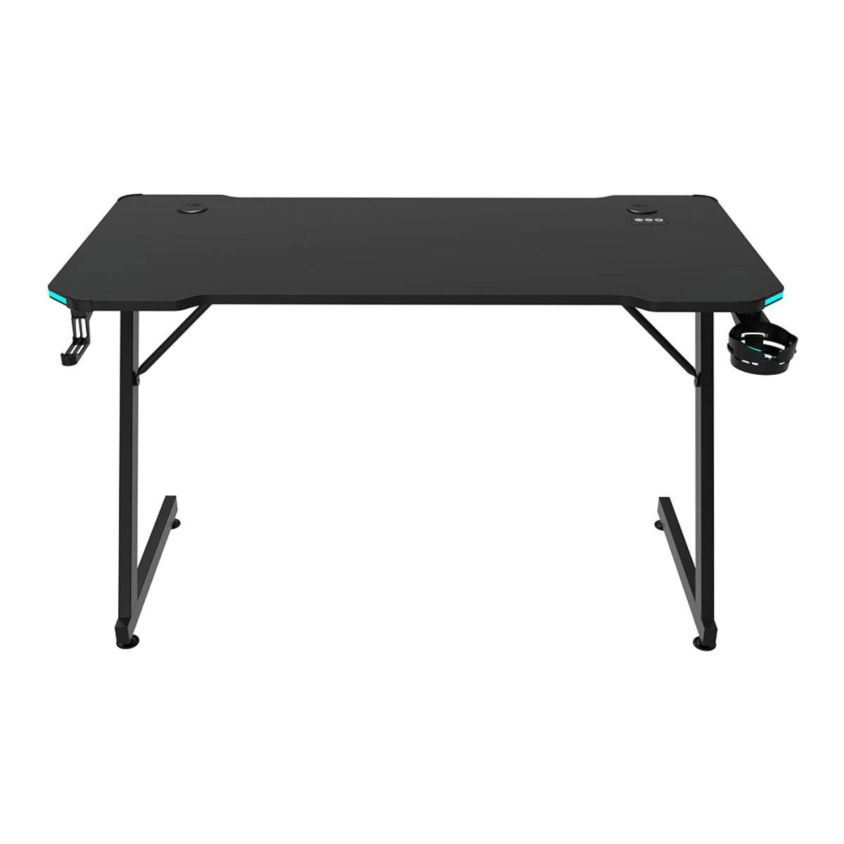Tavolo da gioco Qware Durham Nero RGB Scrivania 120 cm con Touch Control-2
