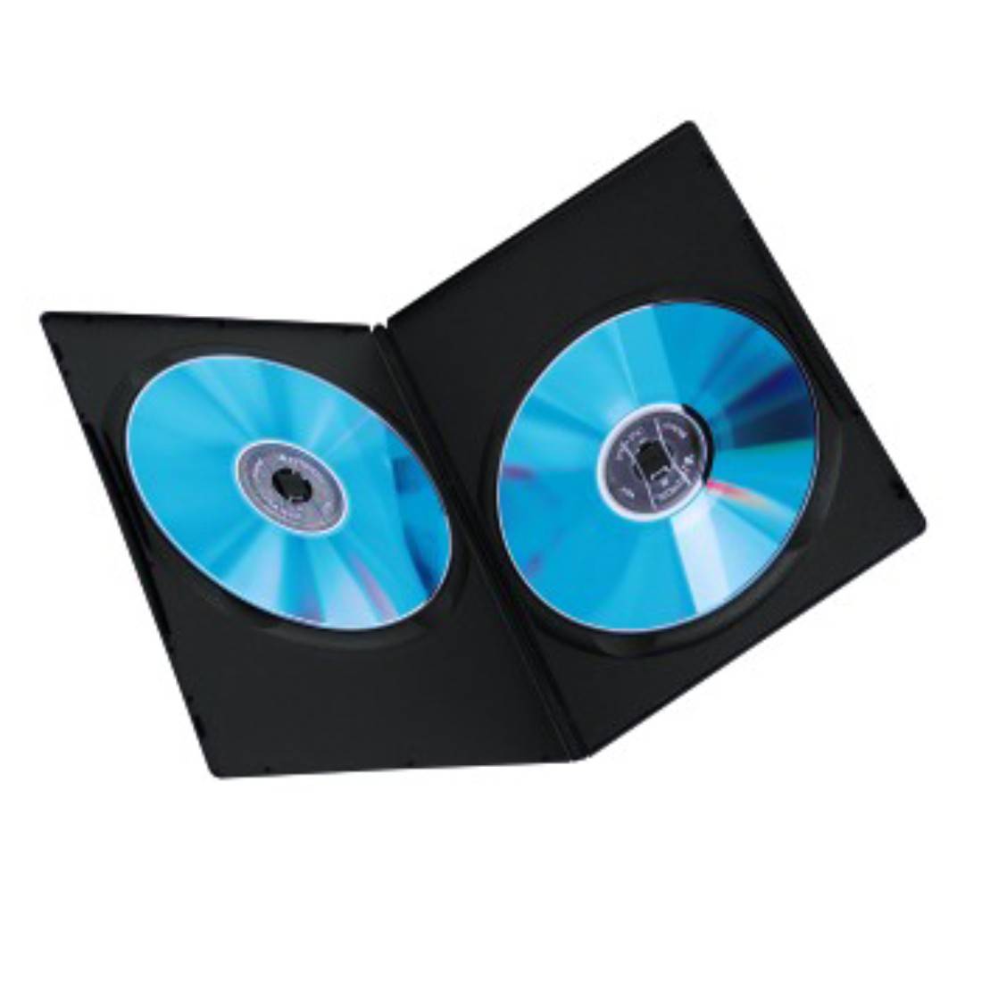 Hama DVD Slim Double-Box 25, Black 2 dischi Nero (Hama DVD Slim Double-Box slim jewel ca)-0