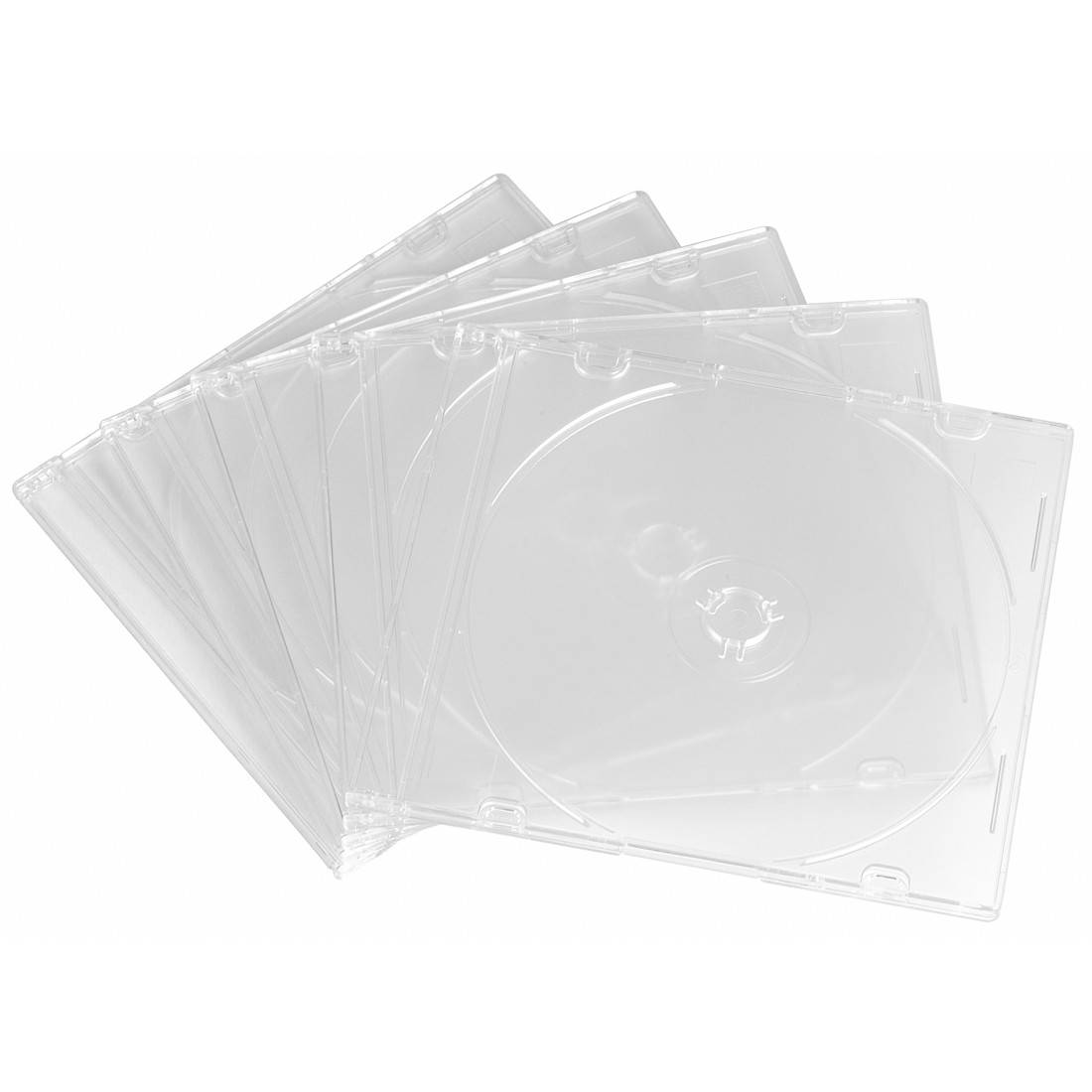 Hama CD Slim Box, 25 pcs./pack 1 dischi Trasparente (Hama CD/DVD/Blu-Ray Slim Jewel Cases x25, Transparent)-0